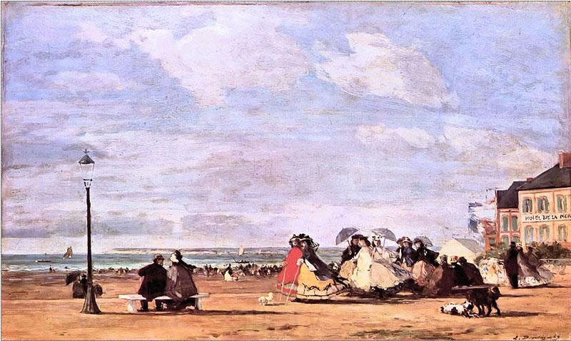 Eugene Boudin Kaiserin Eugenie am Strand von Trouville